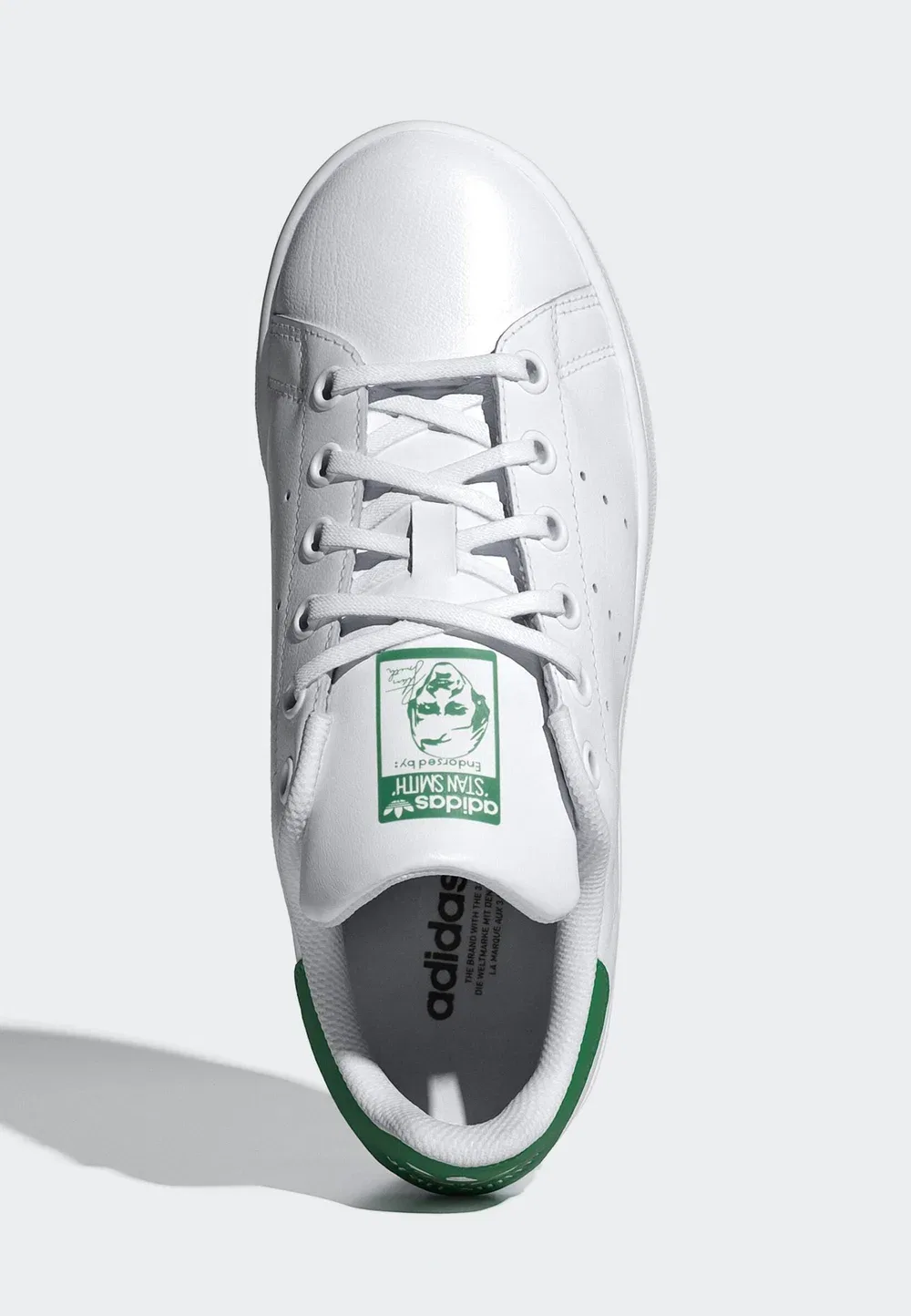 Детские кроссовки Stan Smith Adidas Originals, Ftwr White Ftwr White Green — фото 3