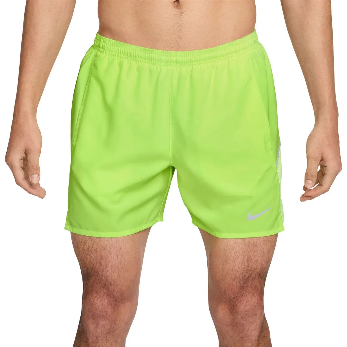 Мужские шорты для бега Dri-FIT Miler 5in Brief Short Nike, Volt Ice/Barely Volt/Reflective Silver