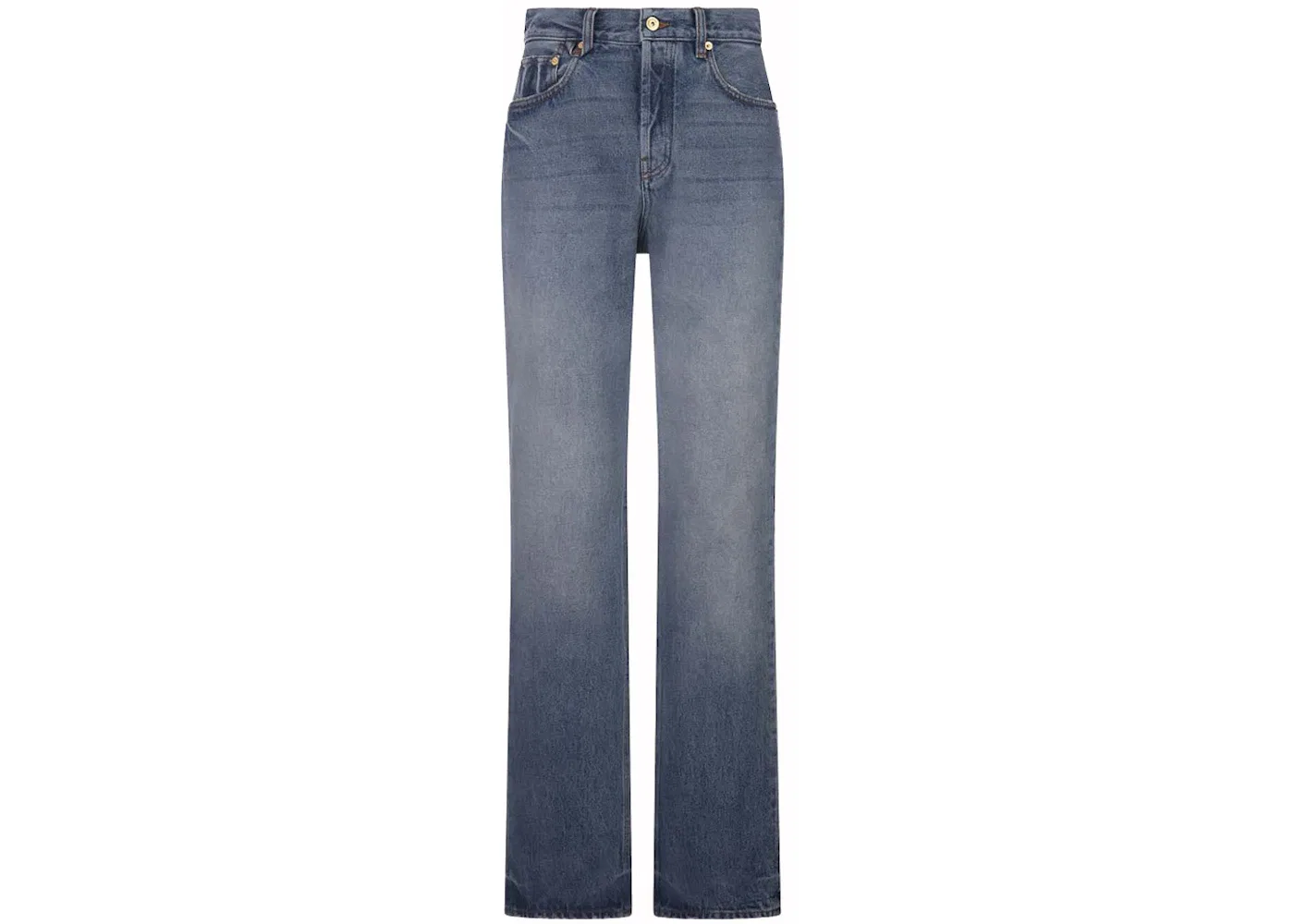 Женские джинсы с принтом De-Nîmes Droit Jacquemus, Blue/Tabac