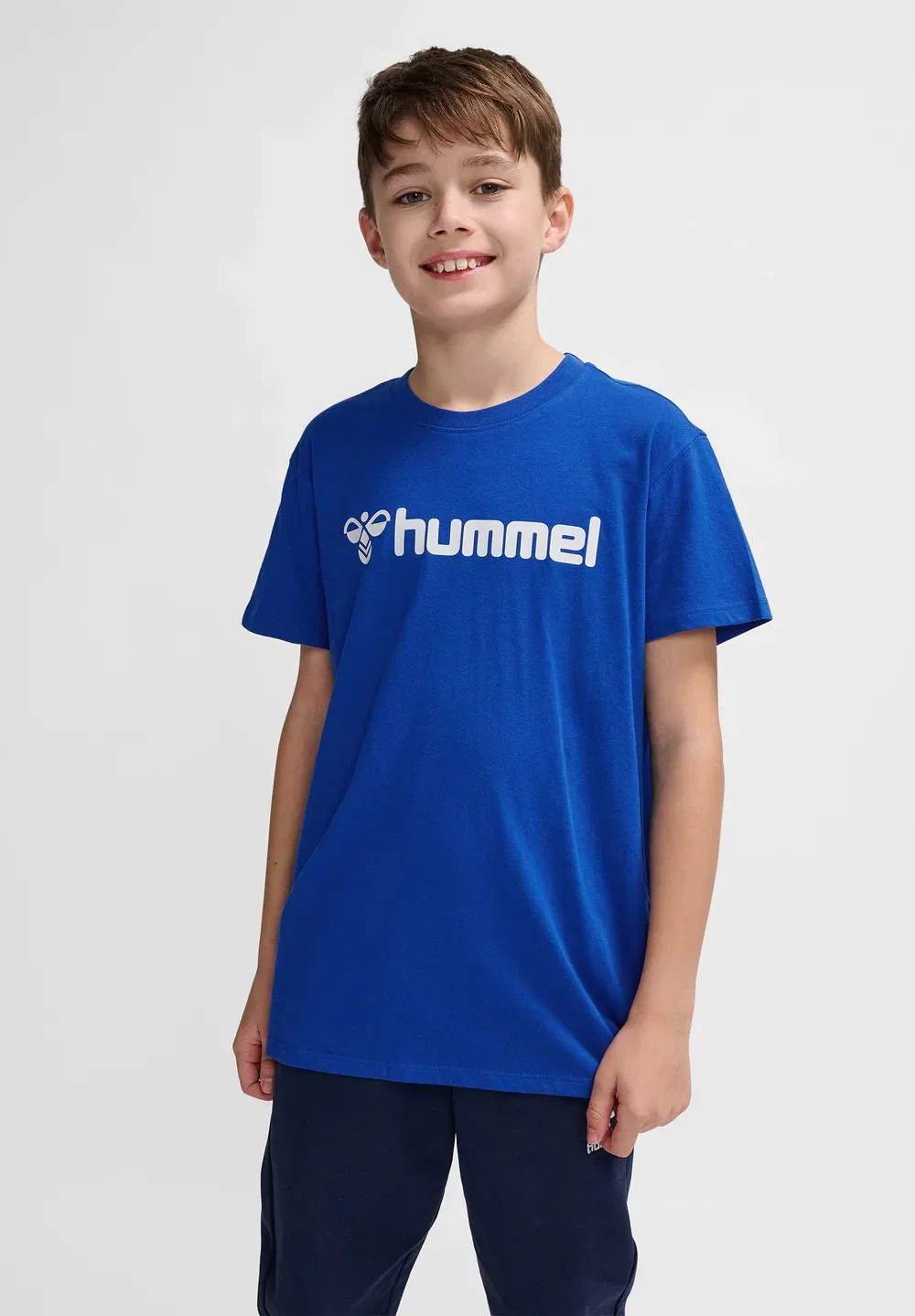 Детская футболка унисекс с логотипом Hummel, True Blue — фото 3