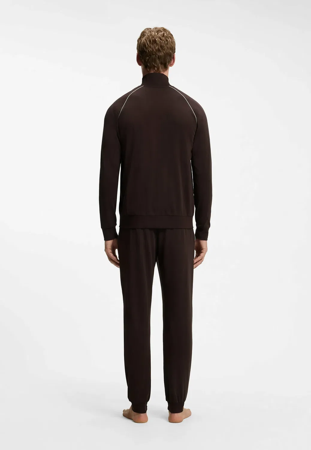 Куртка Mix&Match z - толстовка на молнии Boss, Dark Brown Four — фото 3