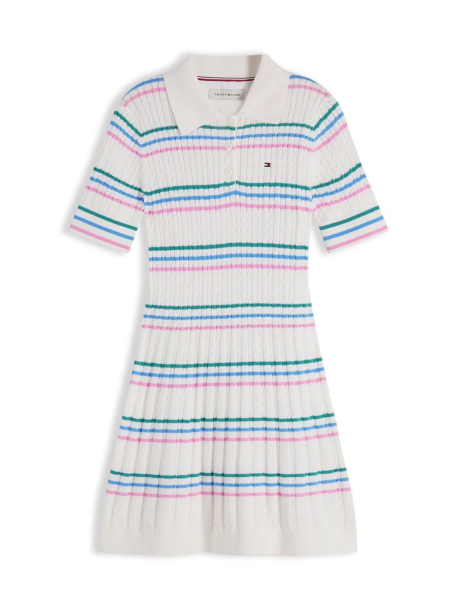 Платье TOMMY HILFIGER белого цвета