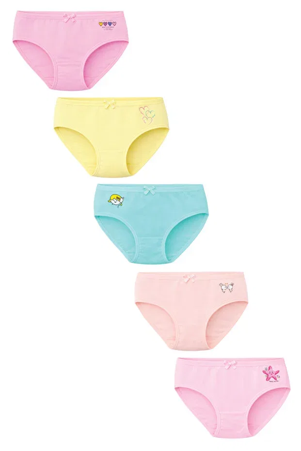 Детские трусы для девочек с принтом Biyokids, Multicolor