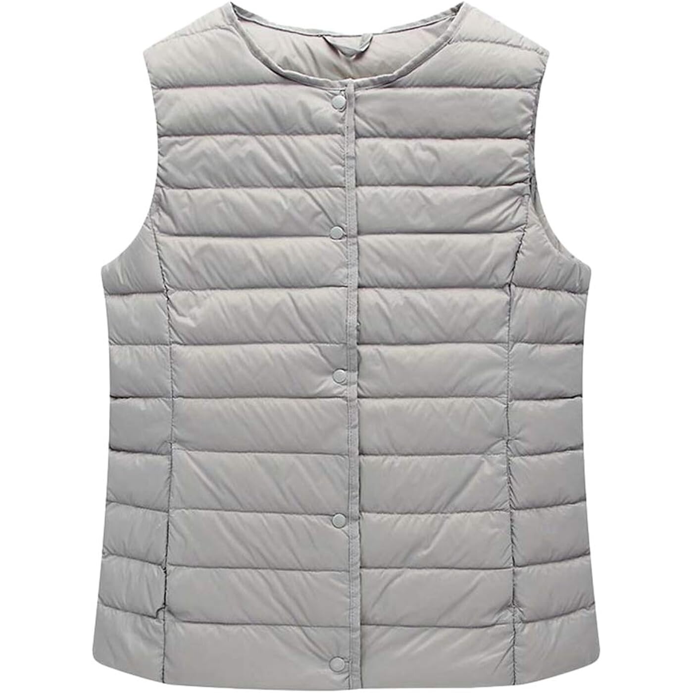 

Жилет Chickle Collarless Lightweight Quilted Zip Women's, серый