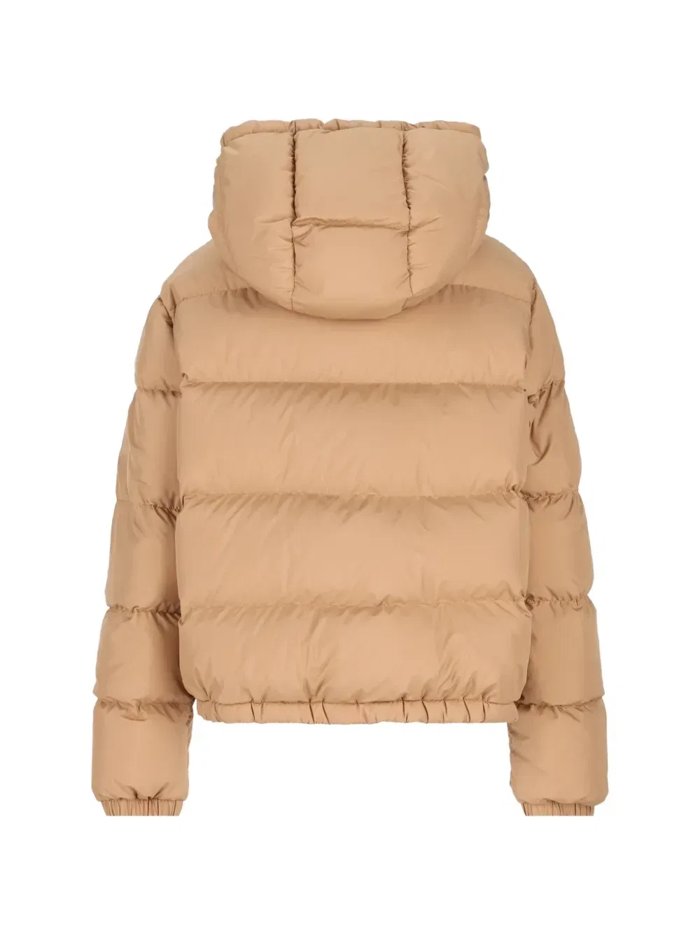 Утепленная куртка с капюшоном Moncler Enfant, коричневый — фото 2