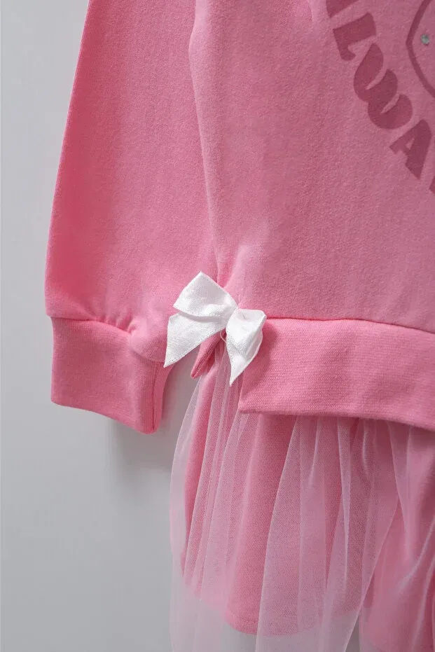 Детский комплект для девочек с принтом Womi Kids, Fuchsia — фото 4