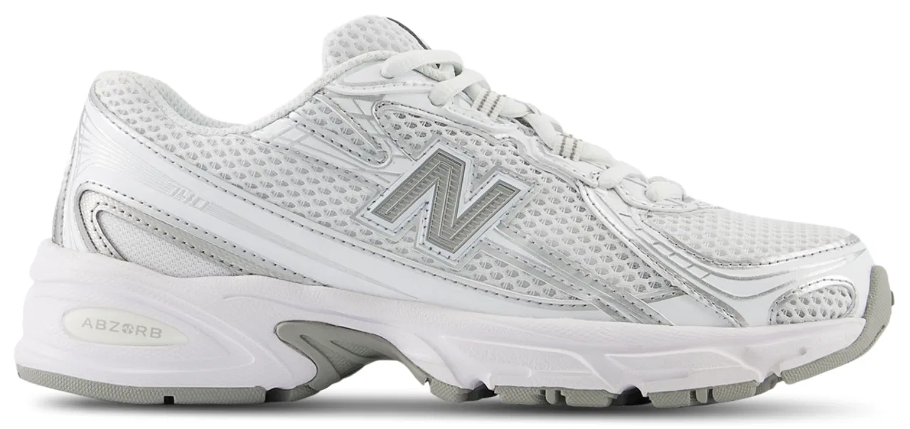 Мальчиковые кроссовки 740 New Balance, цвет White/Silver