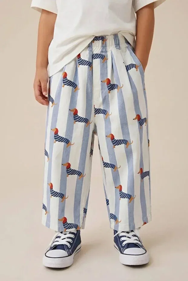 Детские брюки для девочек с принтом Balloon Pants Kidmark Çocuk Modası, Multicolor