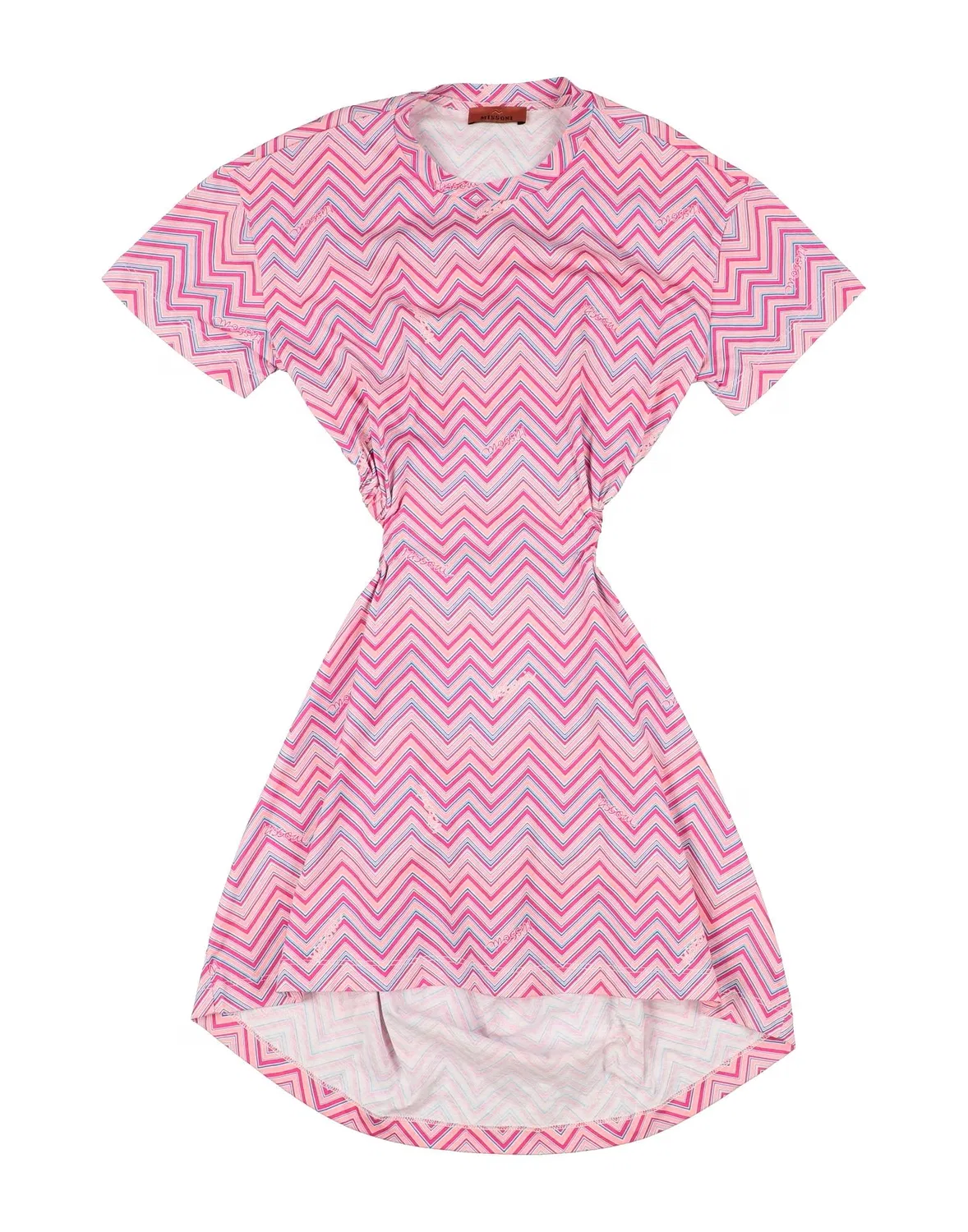 Детское платье из джерси с принтом Missoni, розовый