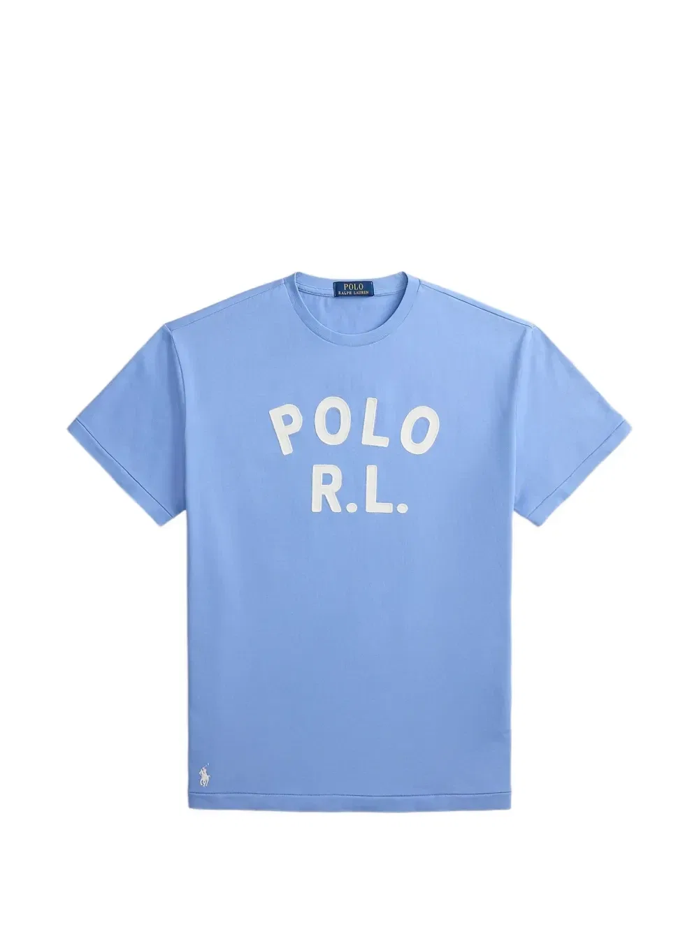 Футболка из хлопка с логотипом Polo Ralph Lauren, синий