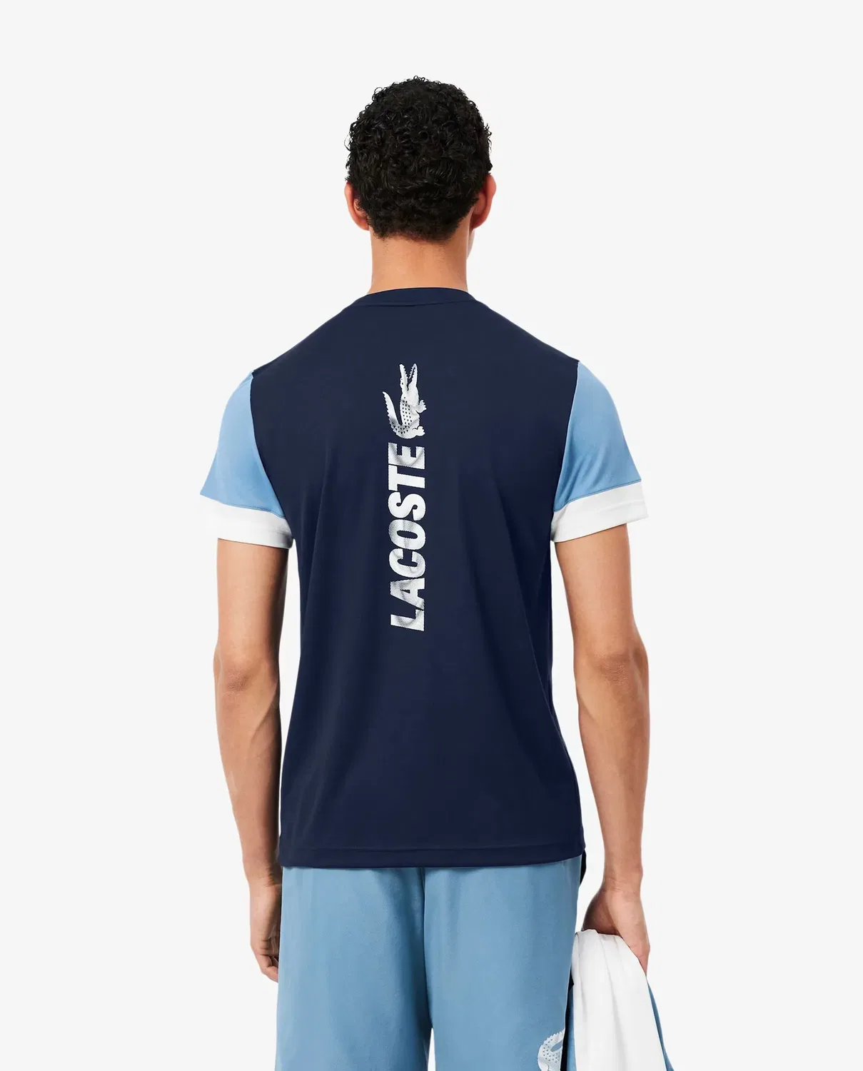 Мужская футболка Lacoste Azul с принтом — фото 2