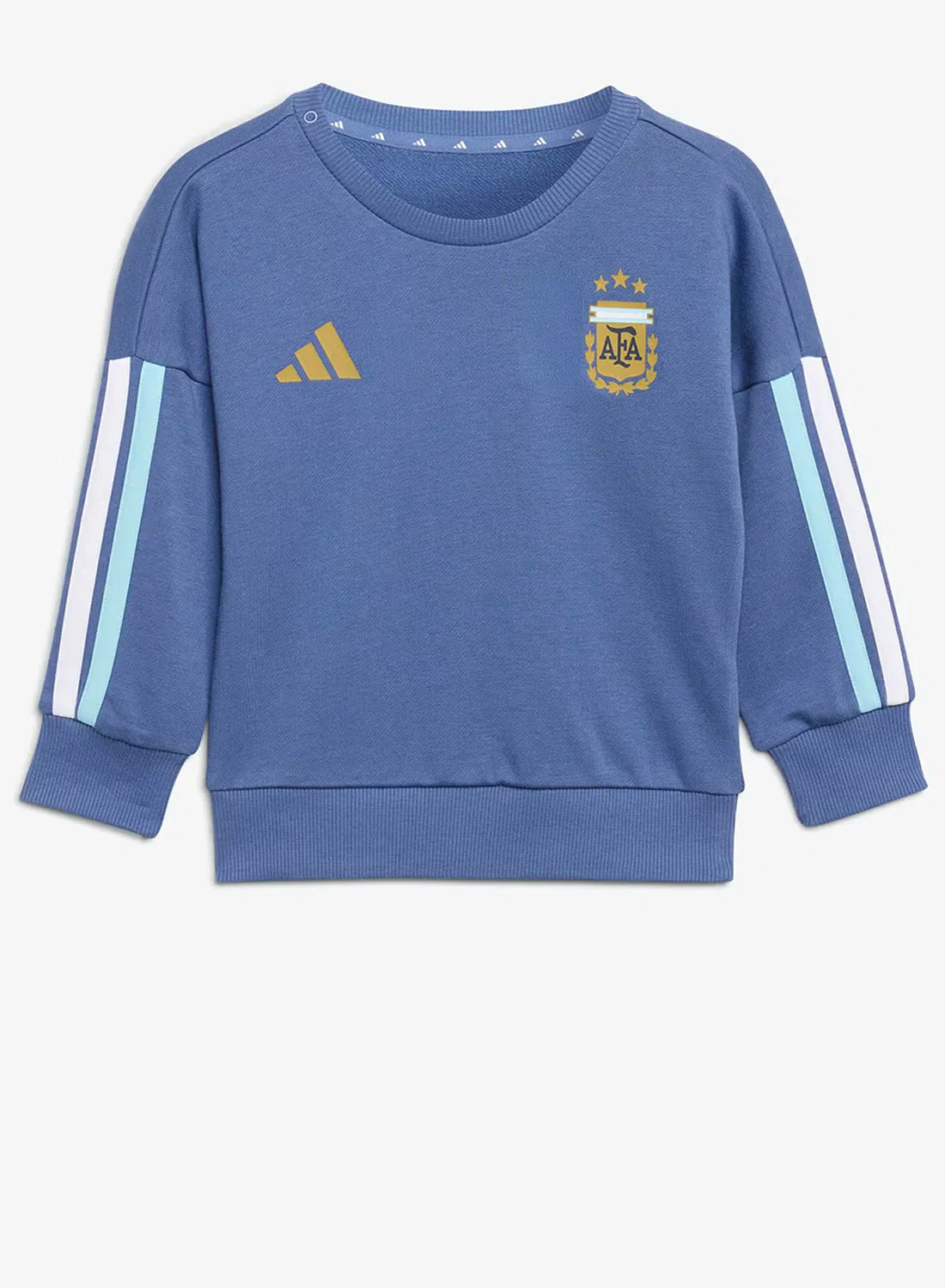Комплект из футера с длинным рукавом Argentina DNA Adidas, голубой — фото 2