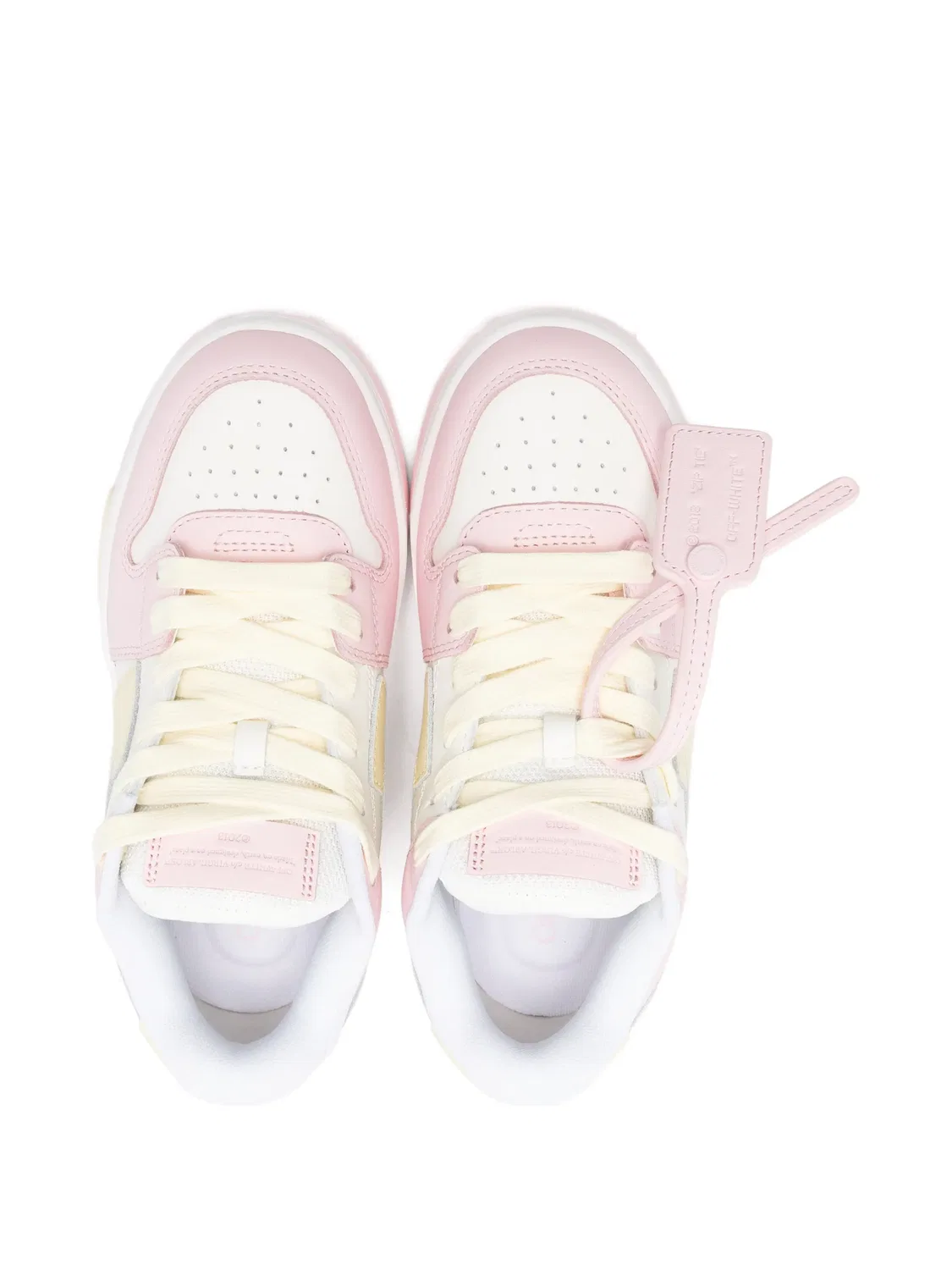 Кожаные кроссовки с деталью стрелы OFF-WHITE, розовый — фото 2
