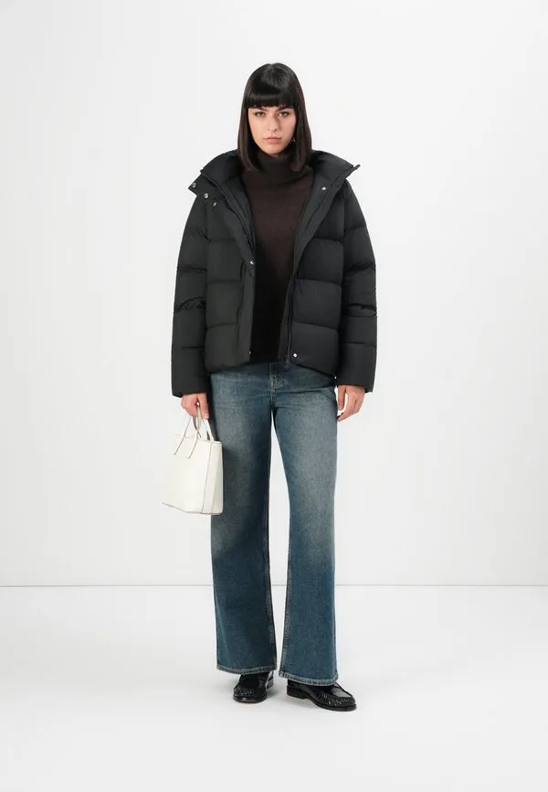 Современная куртка, пуховая куртка Tommy Hilfiger, Black — фото 2