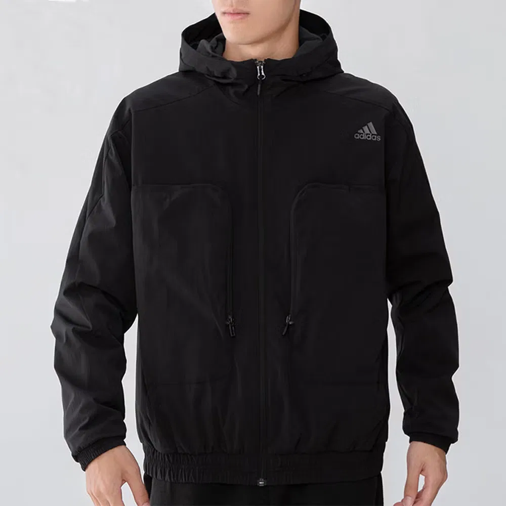 Куртка спортивная с капюшоном Cargo Adidas, черный — фото 2