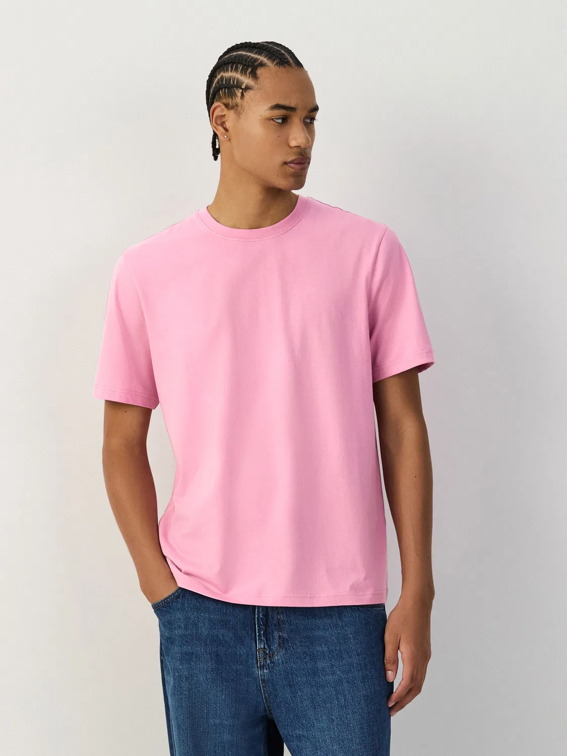 Футболка с круглым вырезом, Regular Fit, Essential Next, Pink Candy