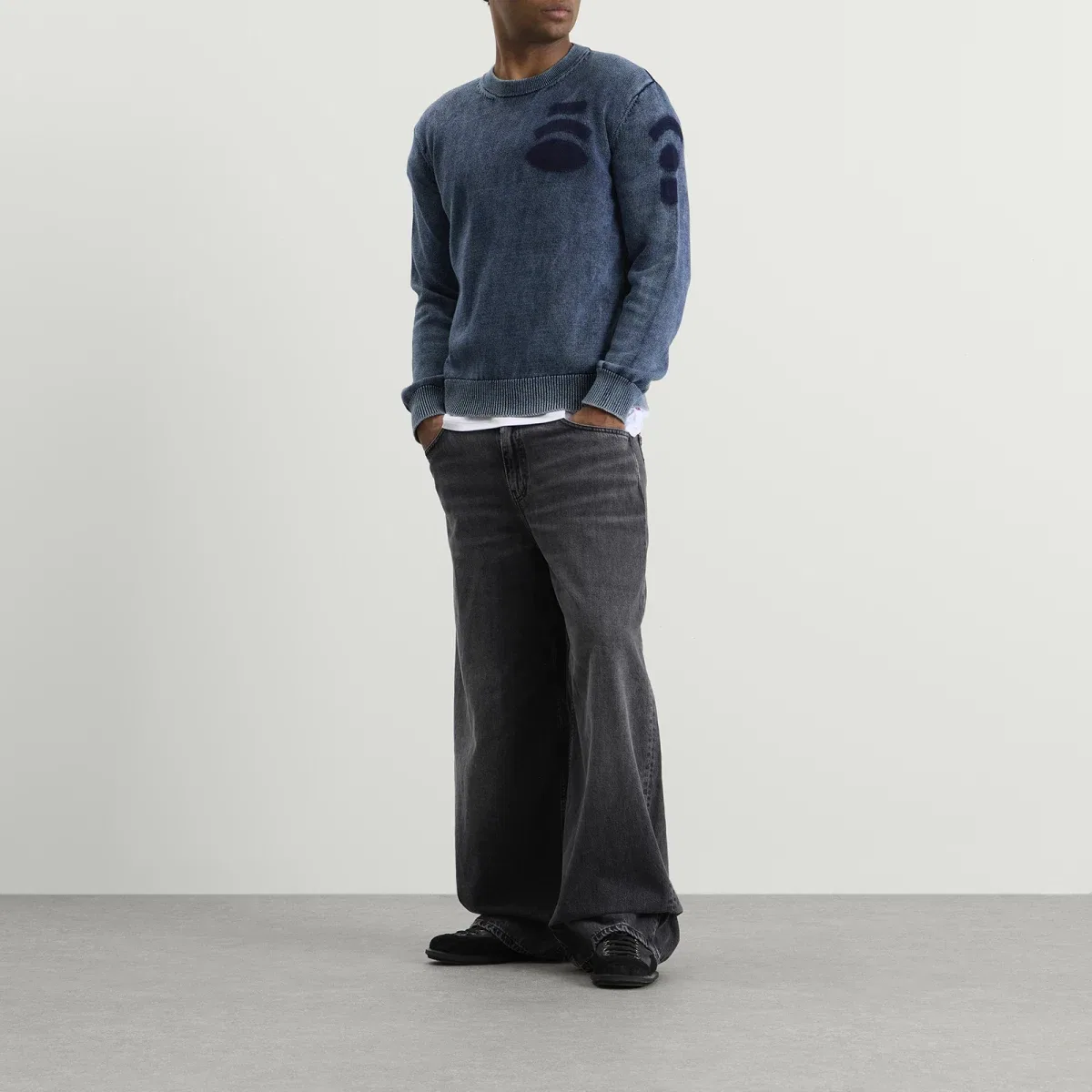 Свитер Diesel 7G Patches Knit Jumper, Peacoat — фото 4