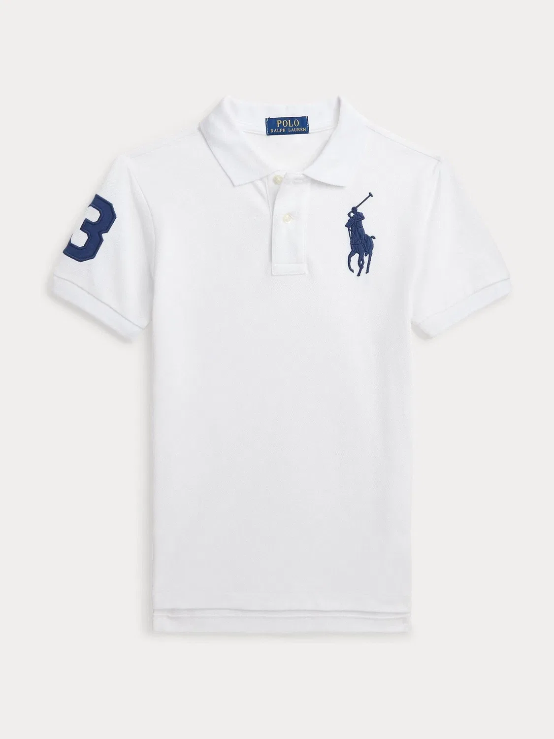 Поло, Slim Fit, Varsity Polo Polo Ralph Lauren, белый