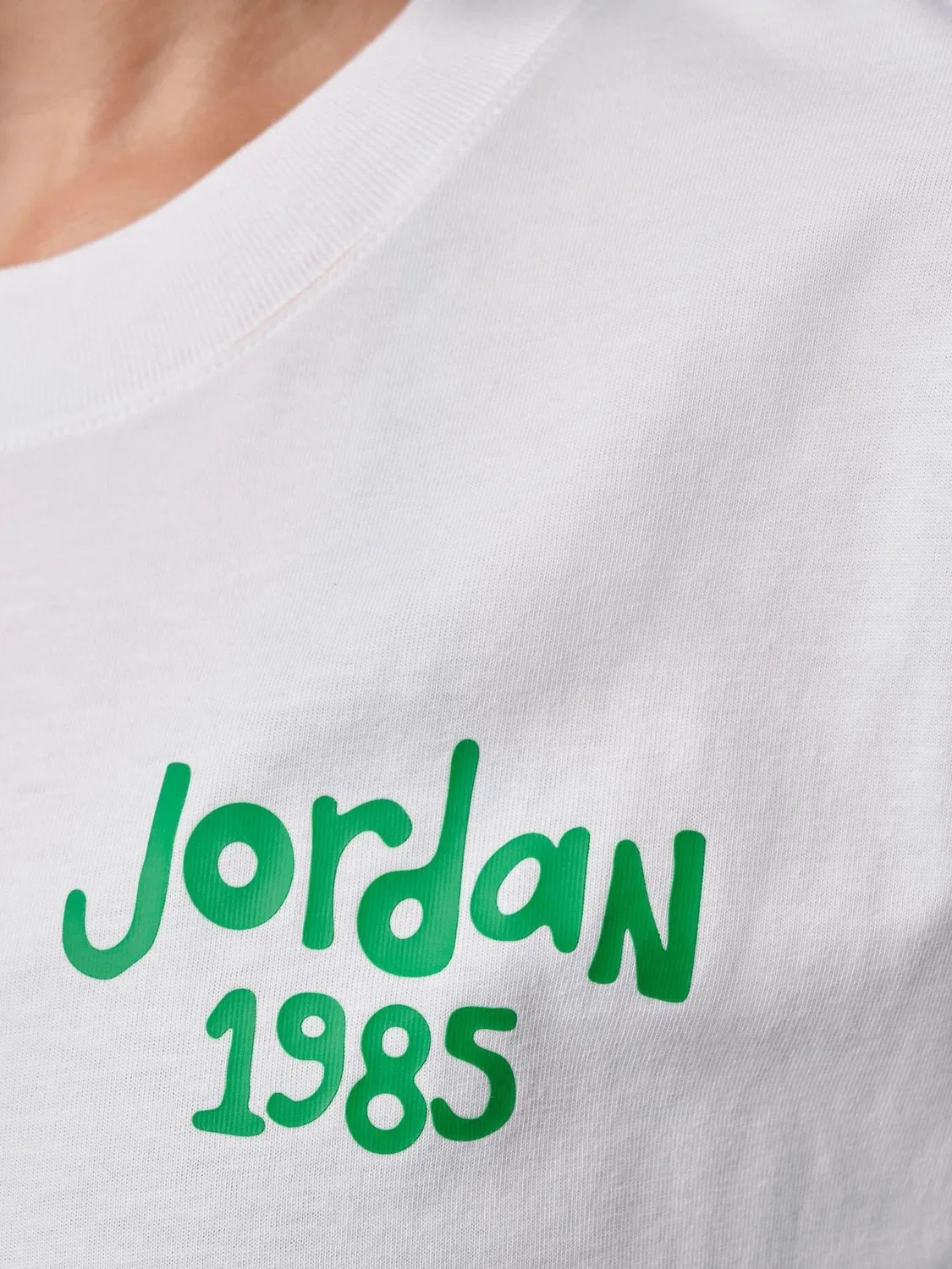Футболка свободного кроя с цветочным принтом Jordan, белый — фото 4