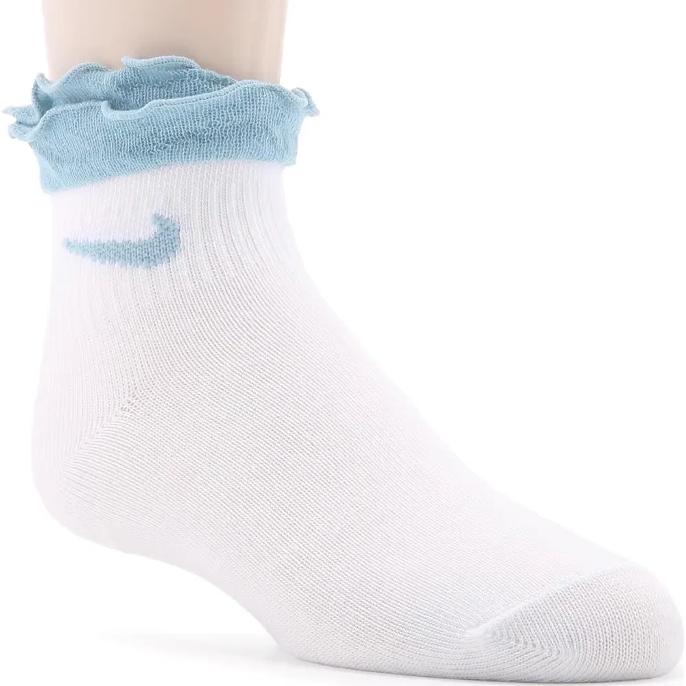 Набор из 6 детских носков до щиколотки с оборками Nike, White Assorted — фото 3