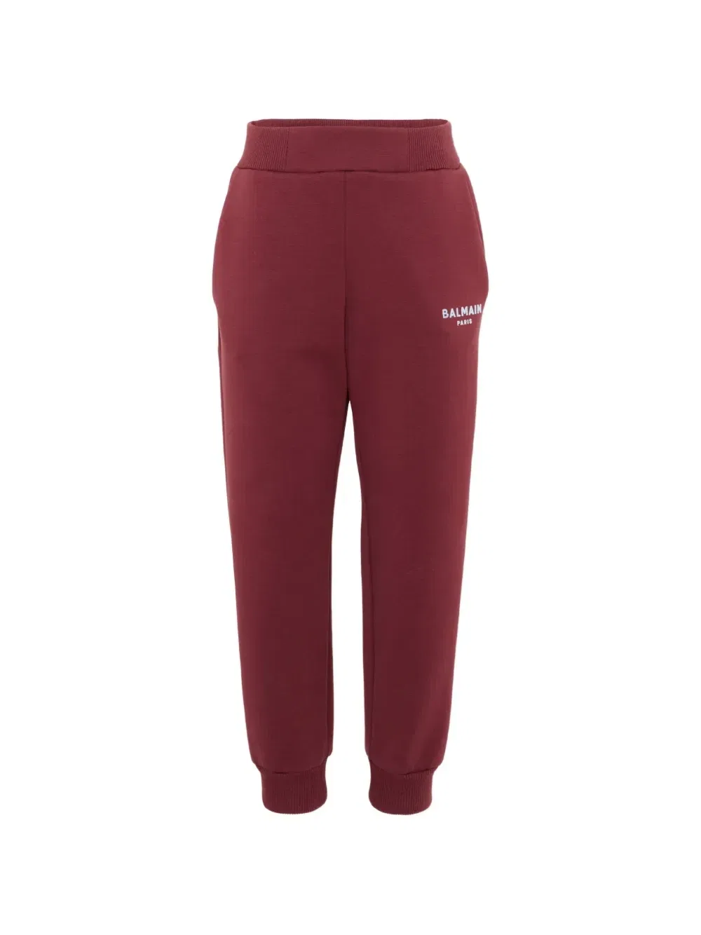 Брюки спортивные с логотипом Balmain Kids, красный