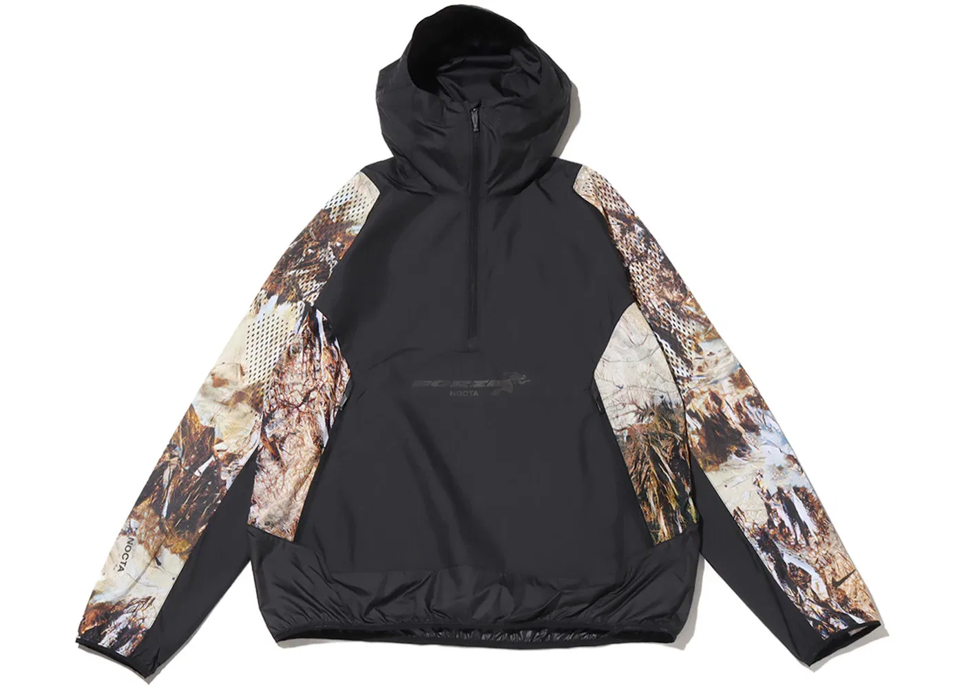 Мужская куртка для бега с принтом NOCTA Jacket Nike, Black/Baroque Brown