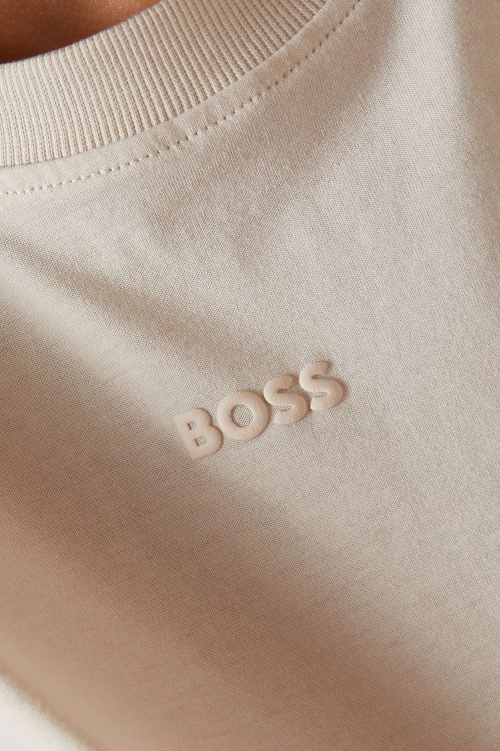 Футболка хлопковая с логотипом BOSS — фото 4