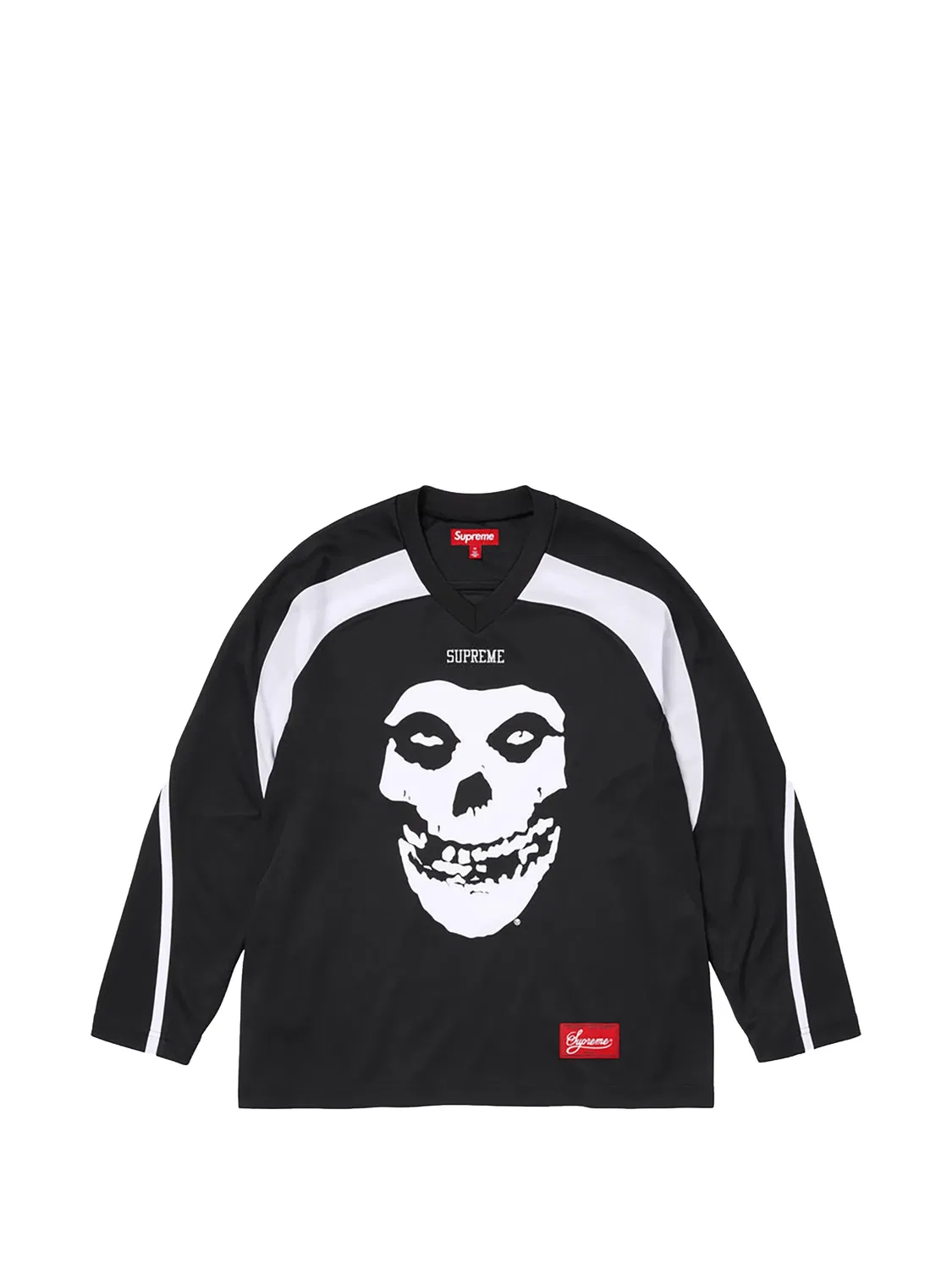 Топ Misfits из джерси со вставками Supreme, черный