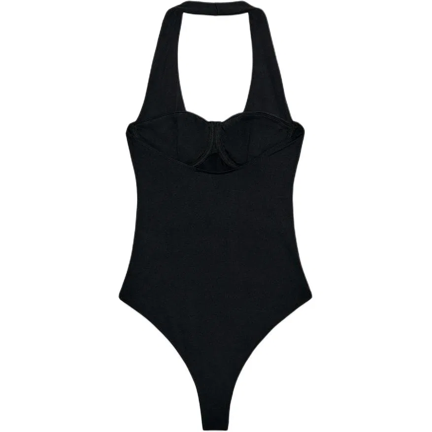 Женское боди с халтером Black ZARA — фото 3