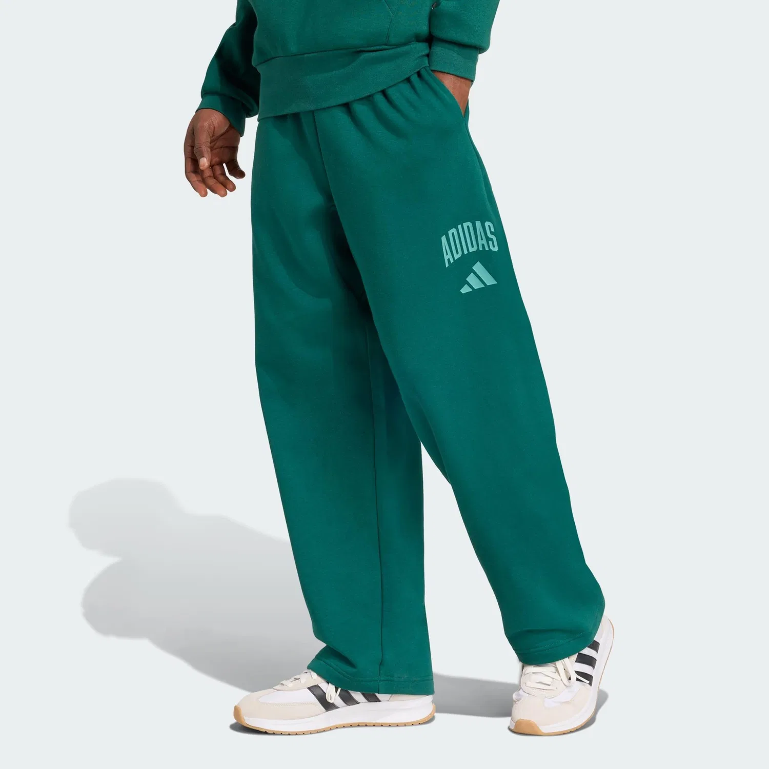 Мужские спортивные штаны из футера Collegiate Hose Adidas, Grun Wasserblau