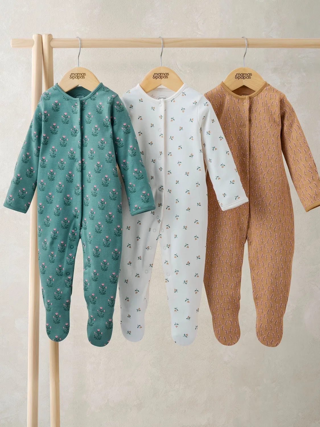 Комплект боди с длинным рукавом Mamas & Papas, розовый