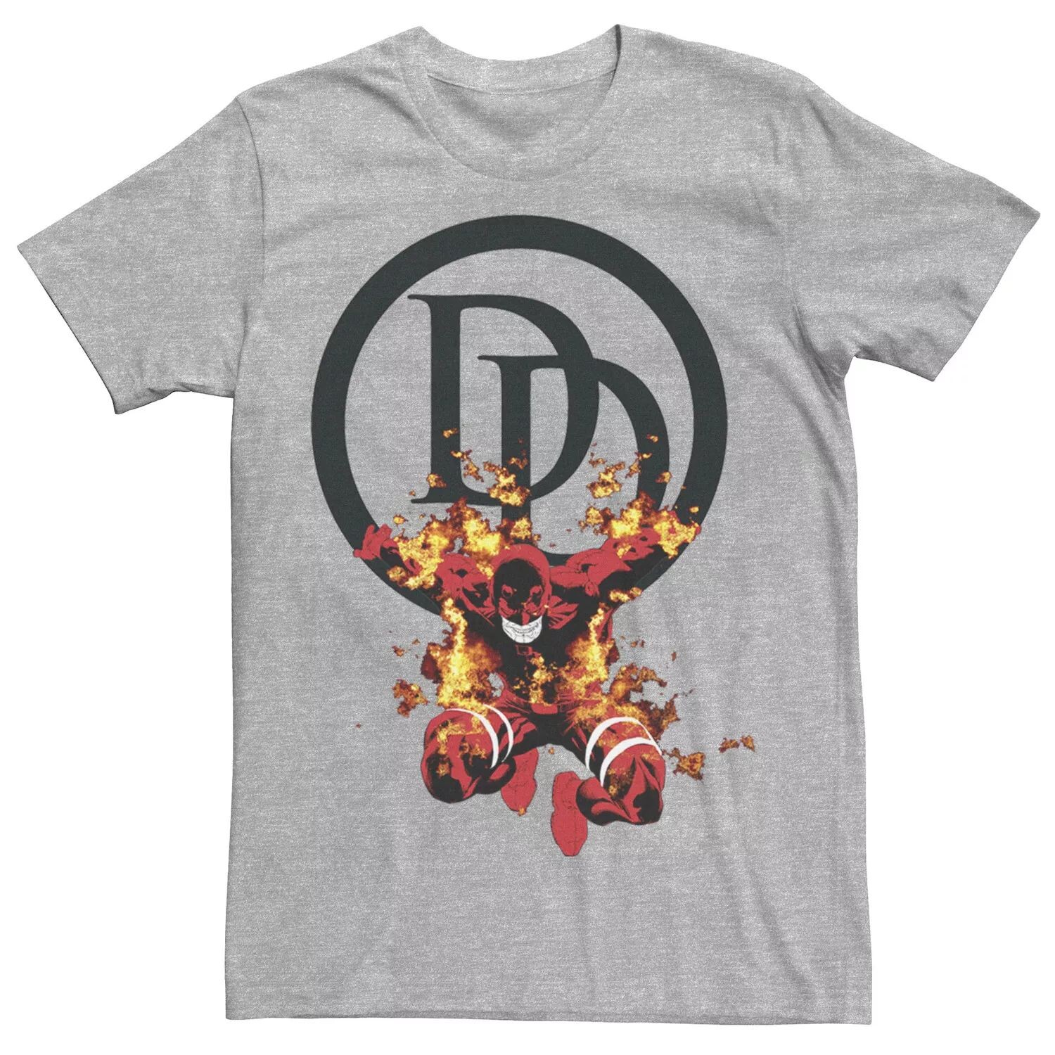 

Мужская футболка с логотипом Marvel Daredevil On Fire Licensed Character