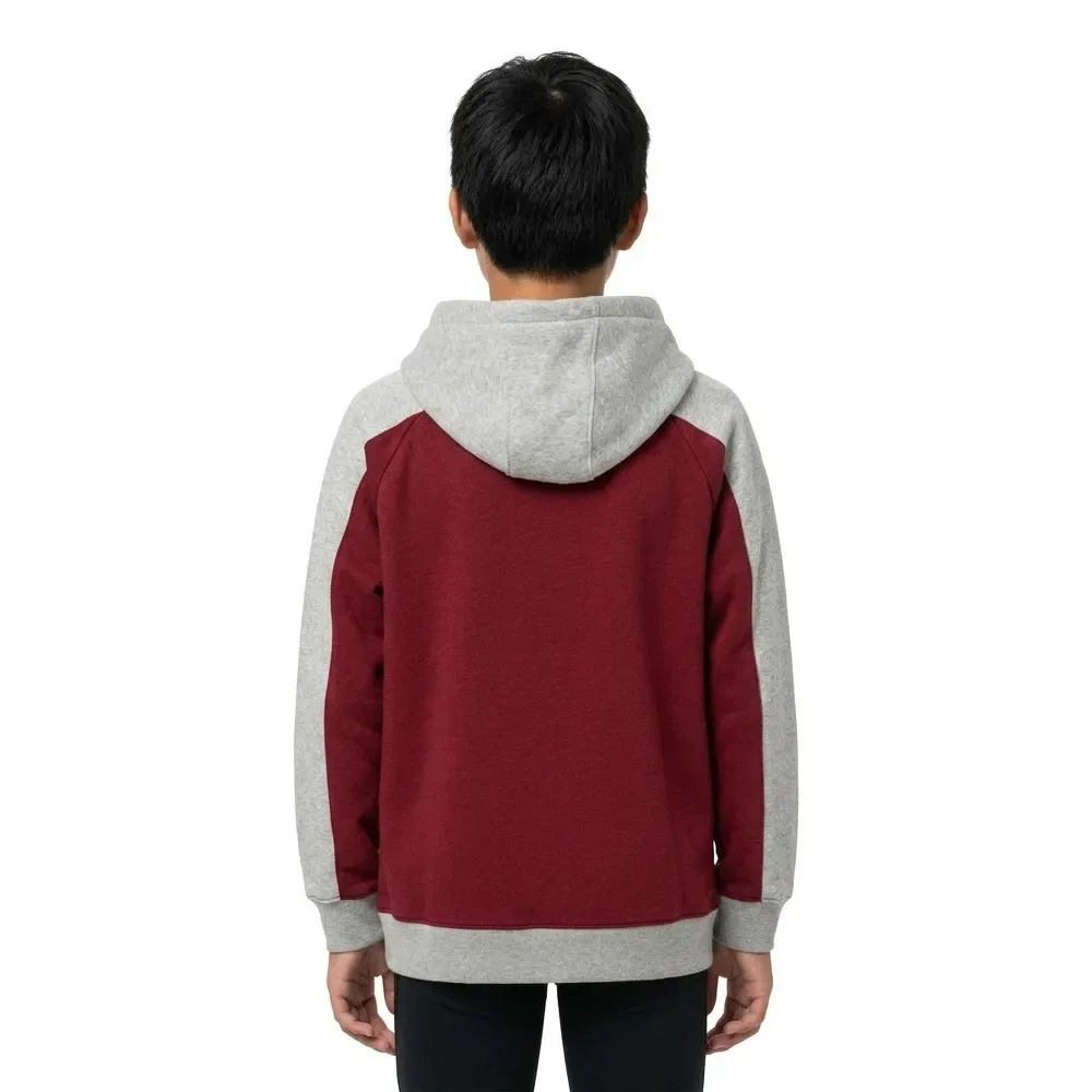 Детское худи для мальчиков с принтом No Teacher Quiksilver, Red — фото 4