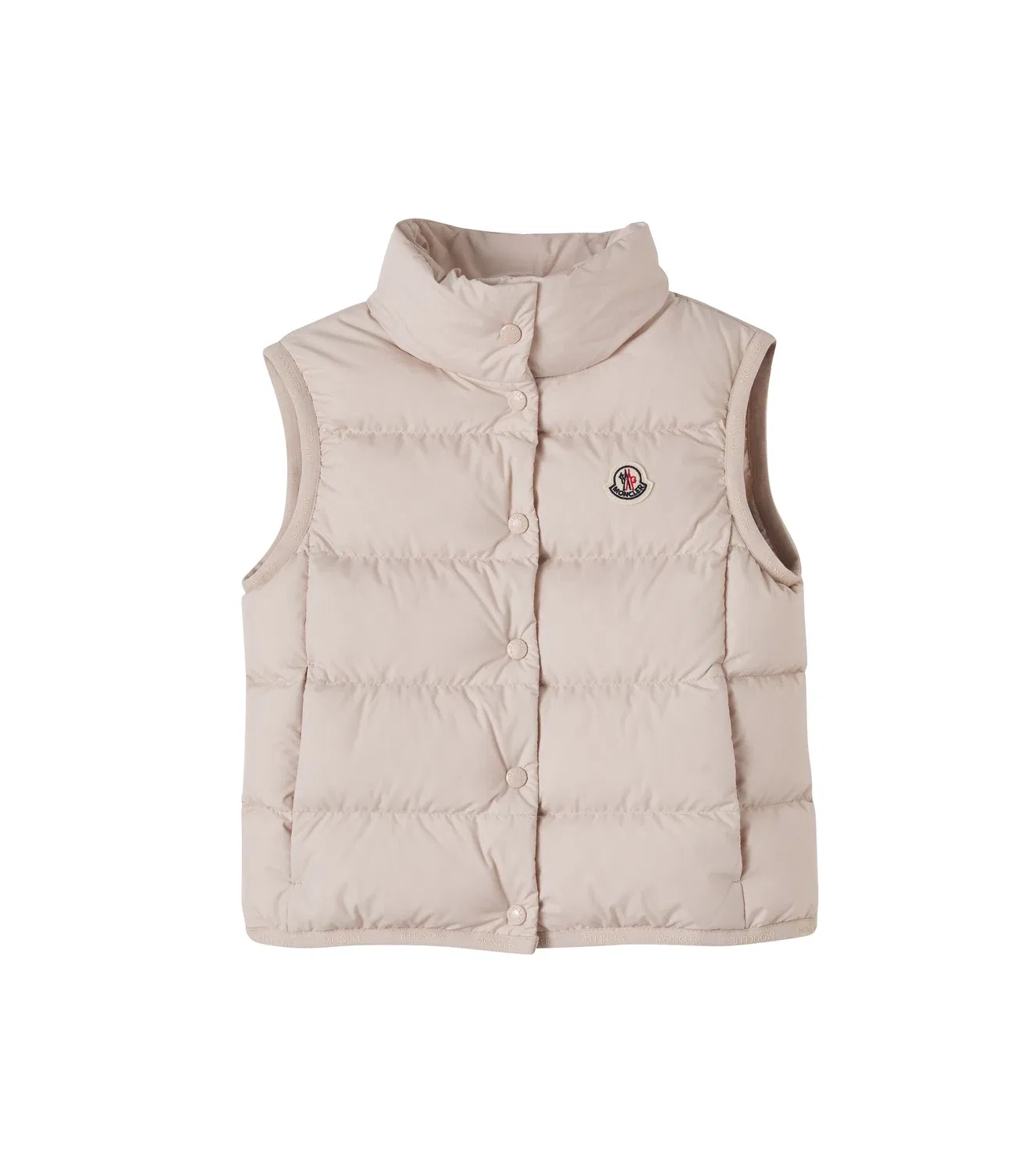 Пуховый жилет с наполнителем Moncler Enfant, розовый