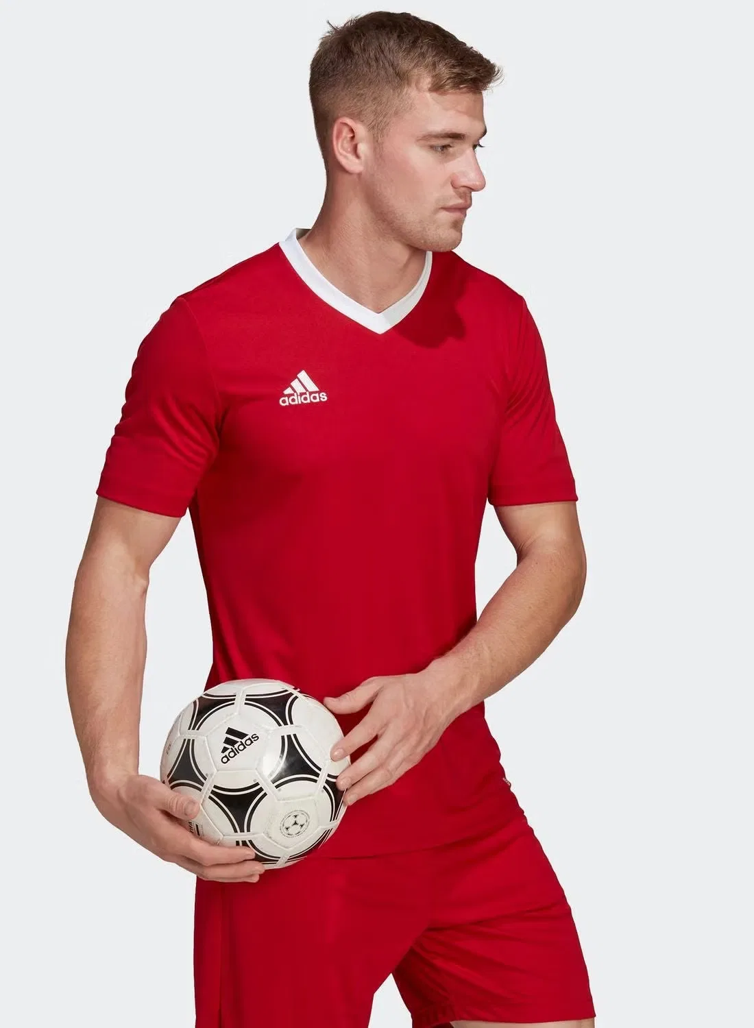 Футбольная футболка классическая Ent22 Adidas, бежевый — фото 3