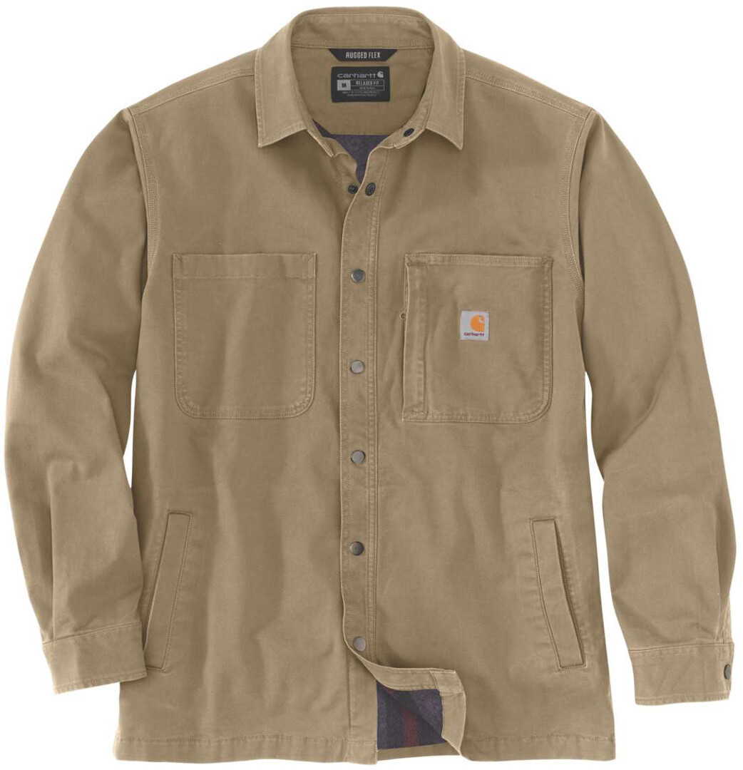 

Рубашка Carhartt Fleece Lined Snap Front, темно-бежевый