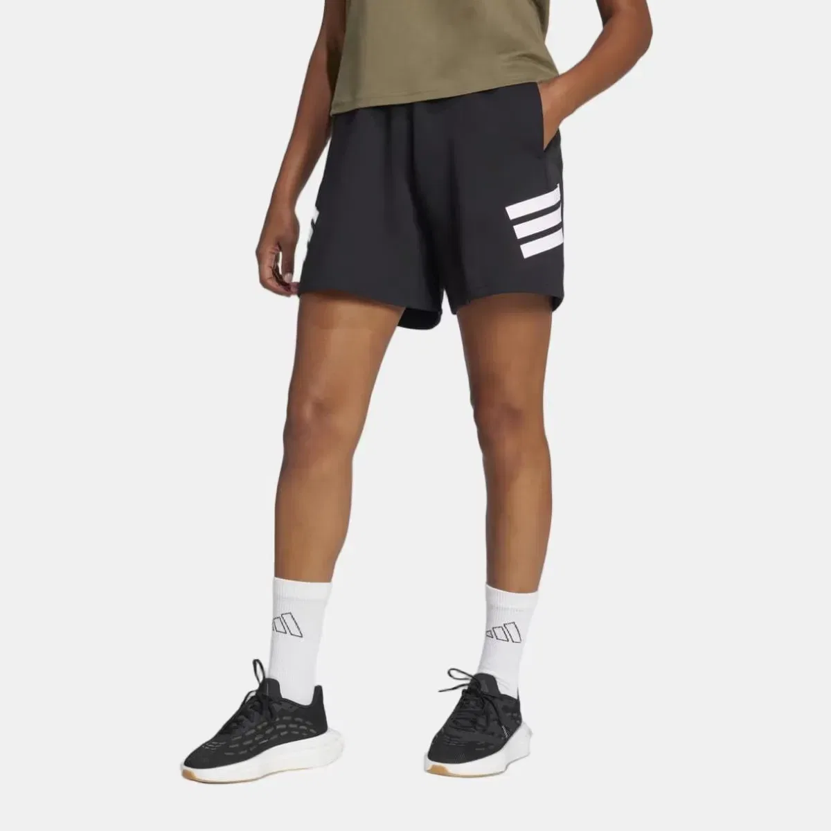 Женские шорты спортивные с принтом Future Icons 3 bandas adidas, Negro