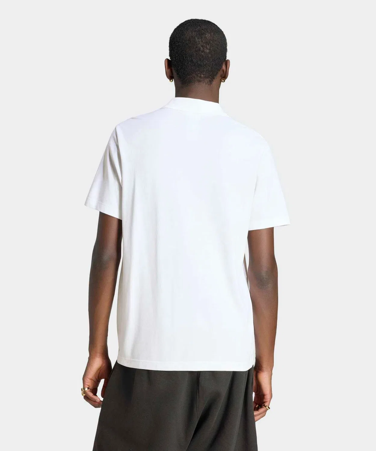 Мужская футболка-поло с коротким рукавом Trefoil Essentials Adidas Originals, Белый — фото 2