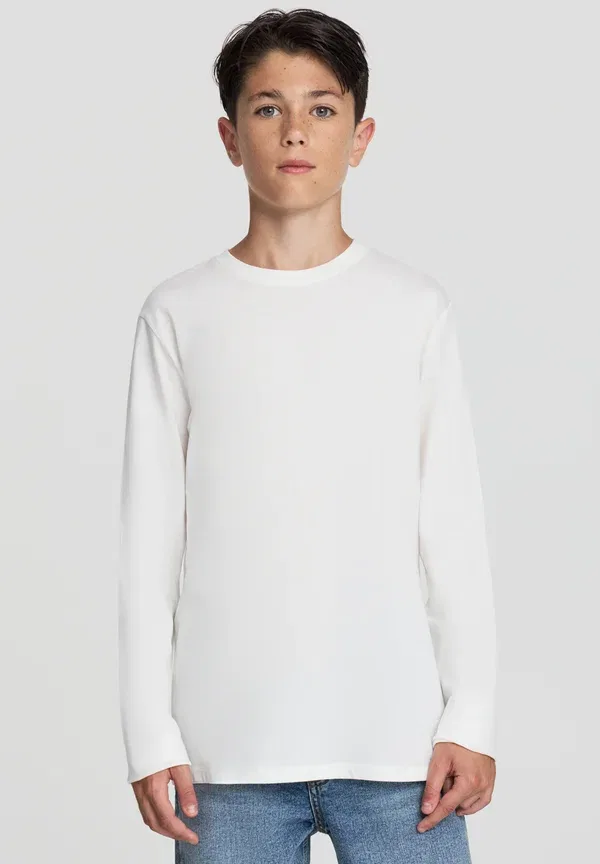 Комплект из 3 футболок с длинным рукавом, хлопок, long sleeved top Terranova, серый, черный, белый — фото 4