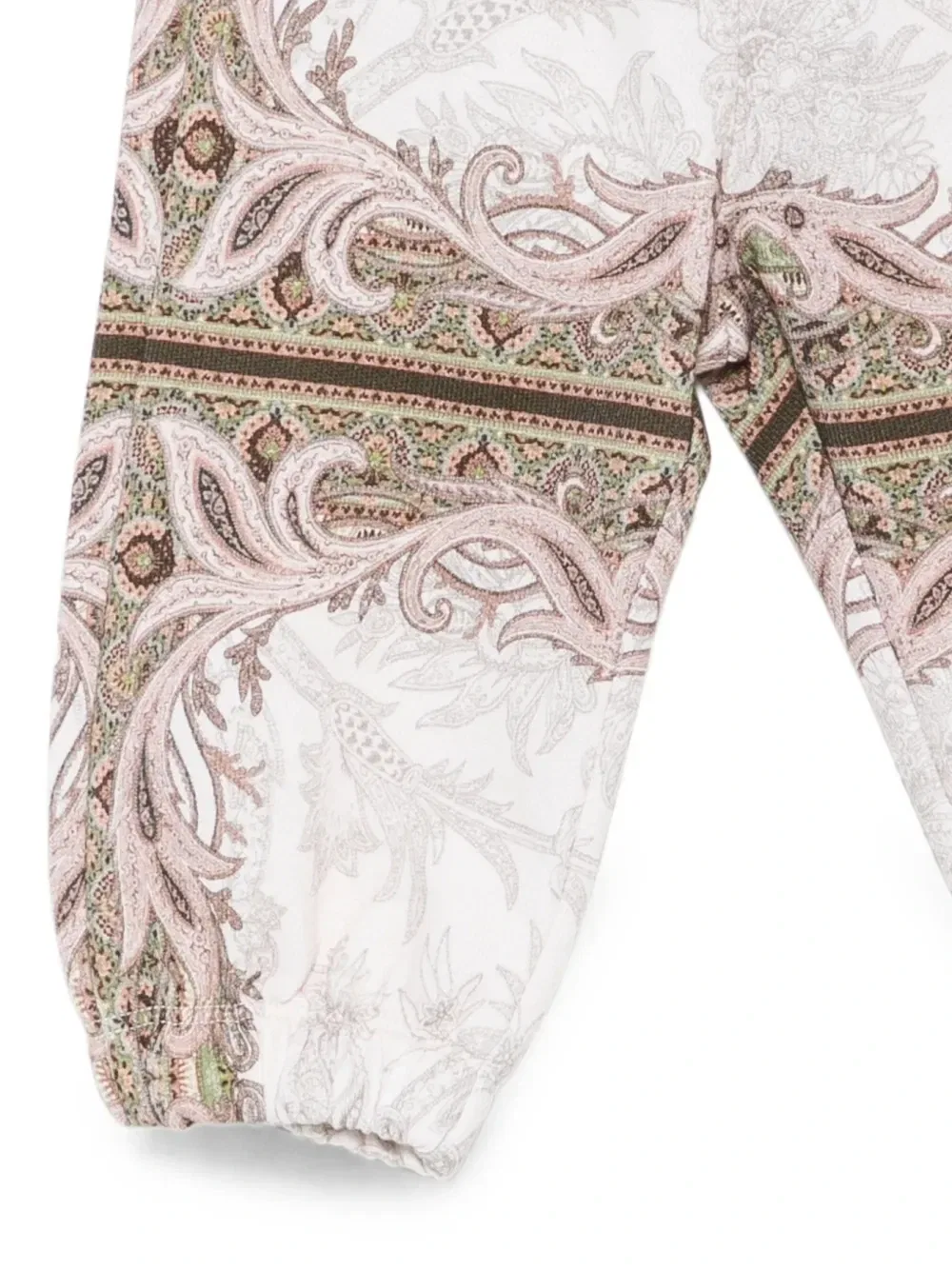 Спортивные брюки с пейсли-принтом Etro Kids, бежевый — фото 3