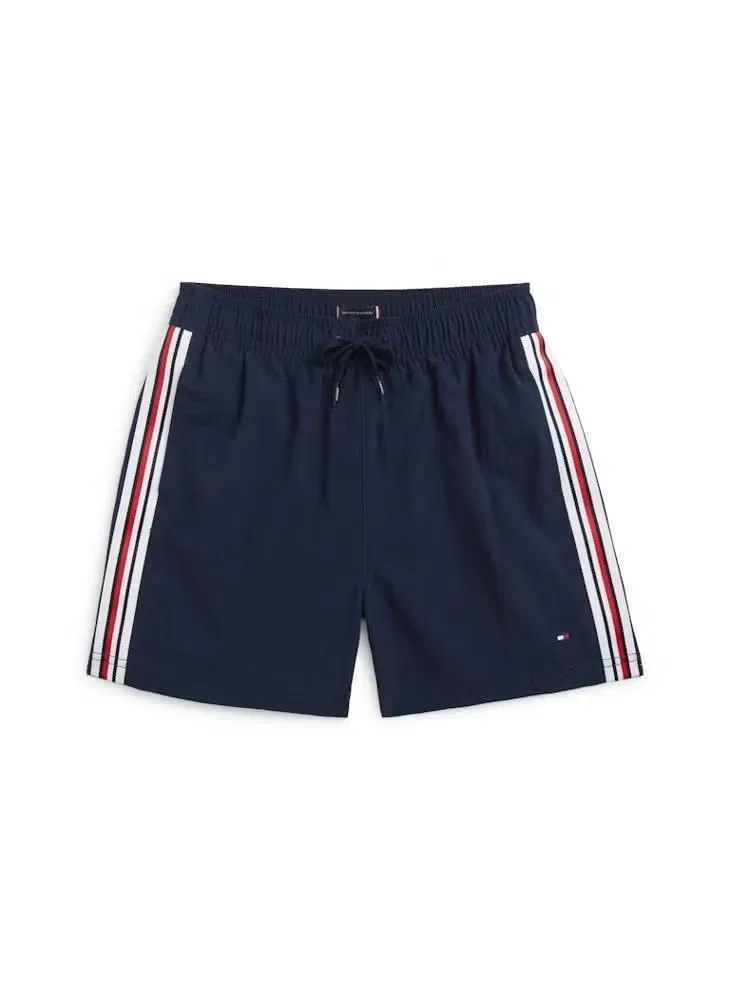 Tommy Hilfiger Шорты для плавания с глобальной полосой, темно-синий — фото 2