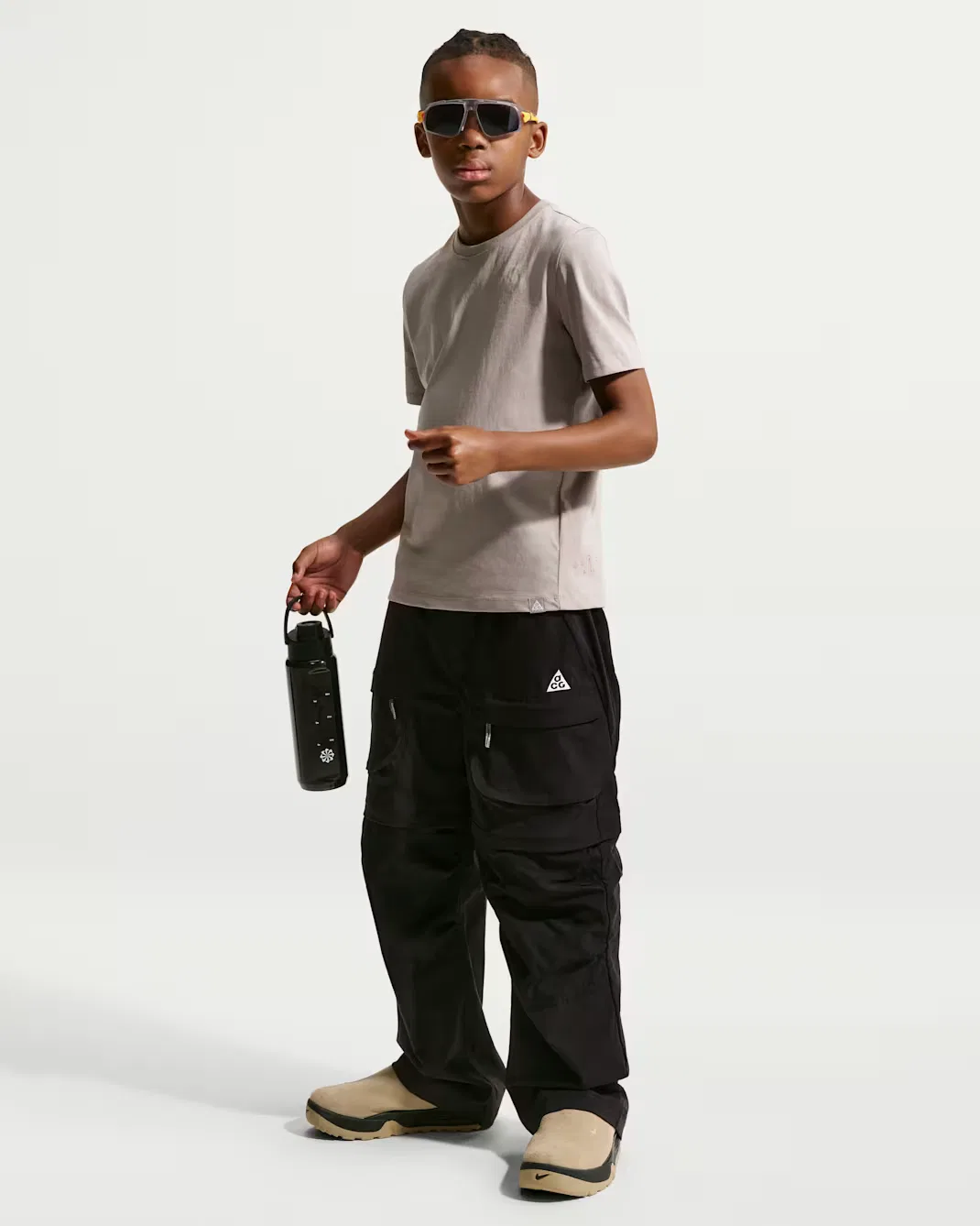 Детская футболка Dri-FIT Planet Earth для подростков Nike ACG, College Grey — фото 4
