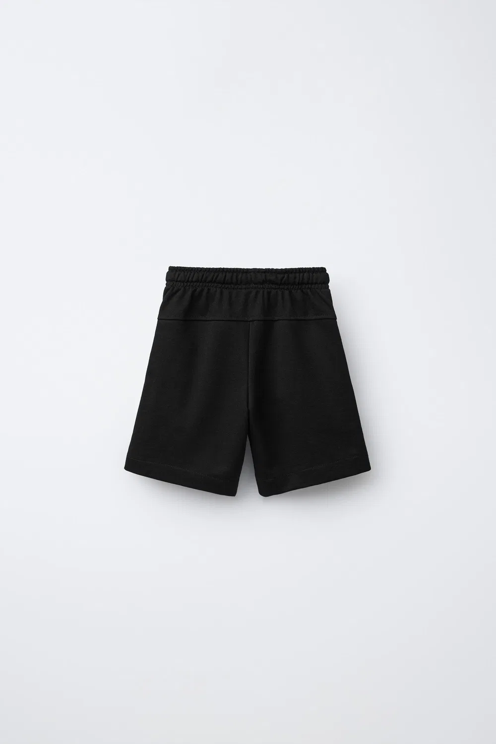 Однотонные плюшевые бермудские шорты ZARA, Black — фото 2