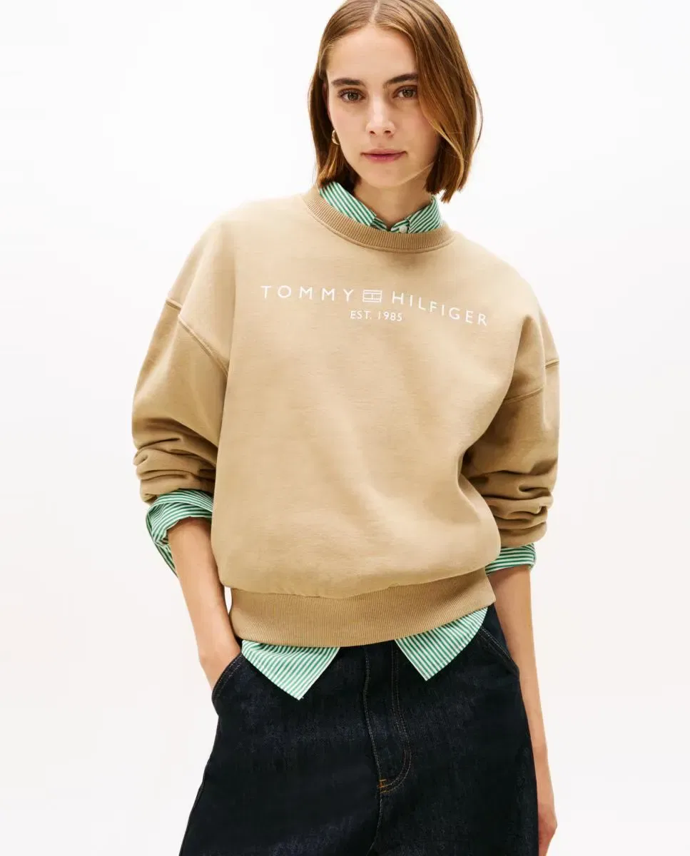 Женская худи бренда Tommy Hilfiger, Camel