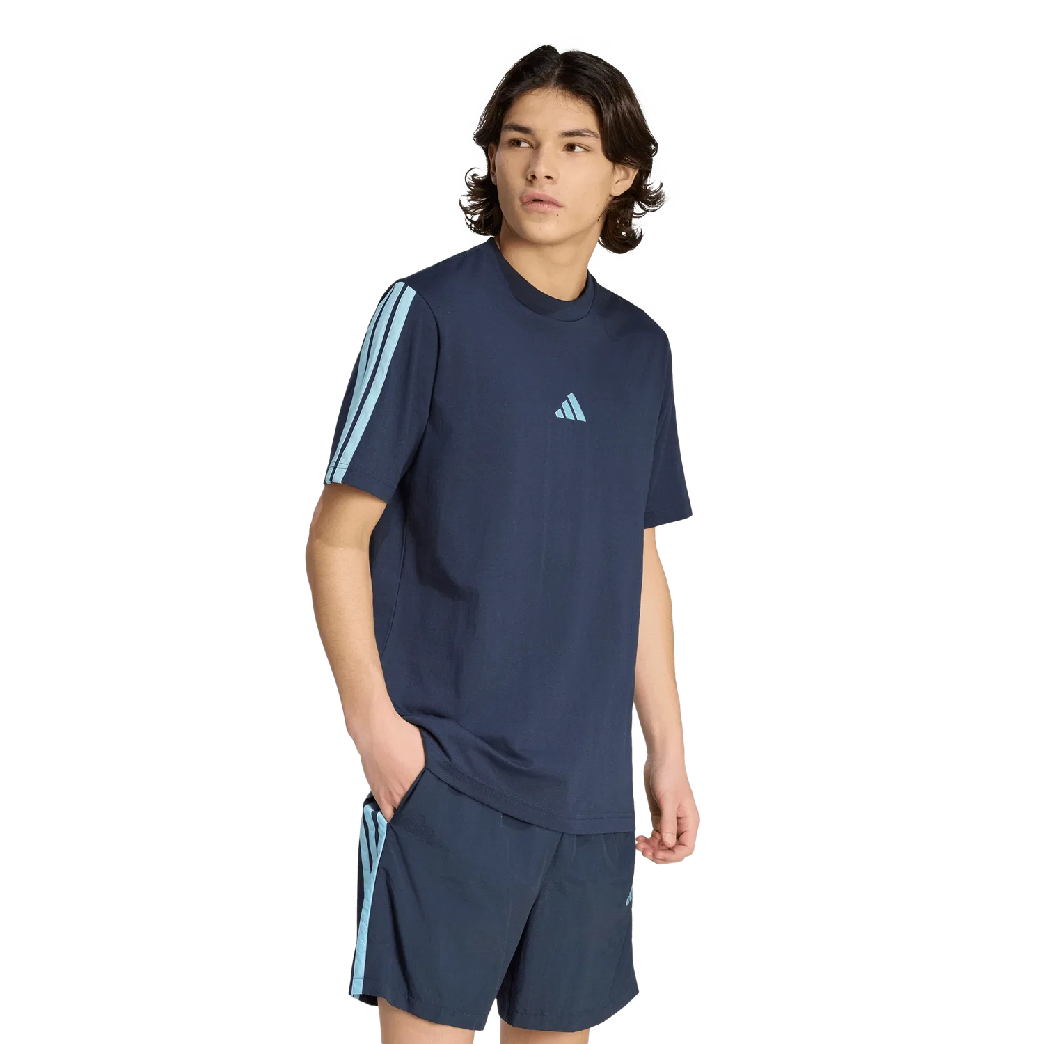 Мужская футболка с коротким рукавом Adidas, черный — фото 2
