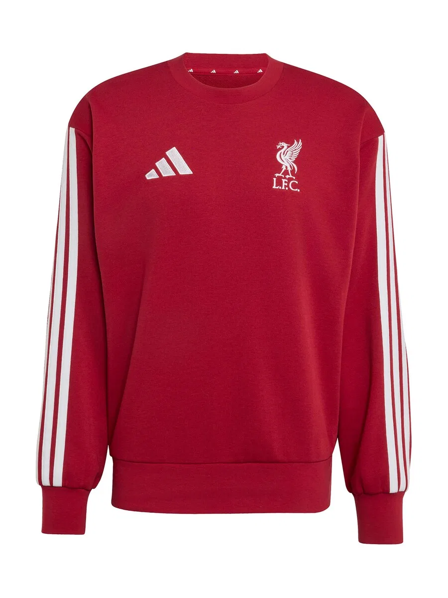 Спортивная толстовка ADIDAS PERFORMANCE 'LFC DNA' красного цвета