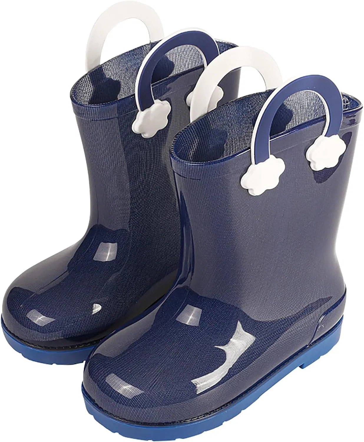 Детские сапоги дождевые с принтом Mud Rain Boots, Blue
