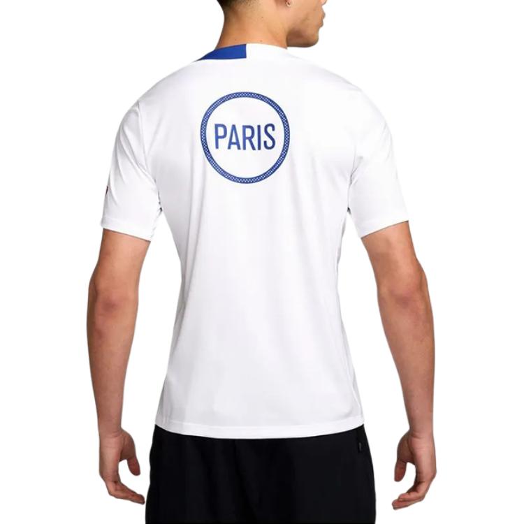 Футболка Psg Strike Third мужская Dri FIT Total 90 вязаная Nike, белый — фото 2