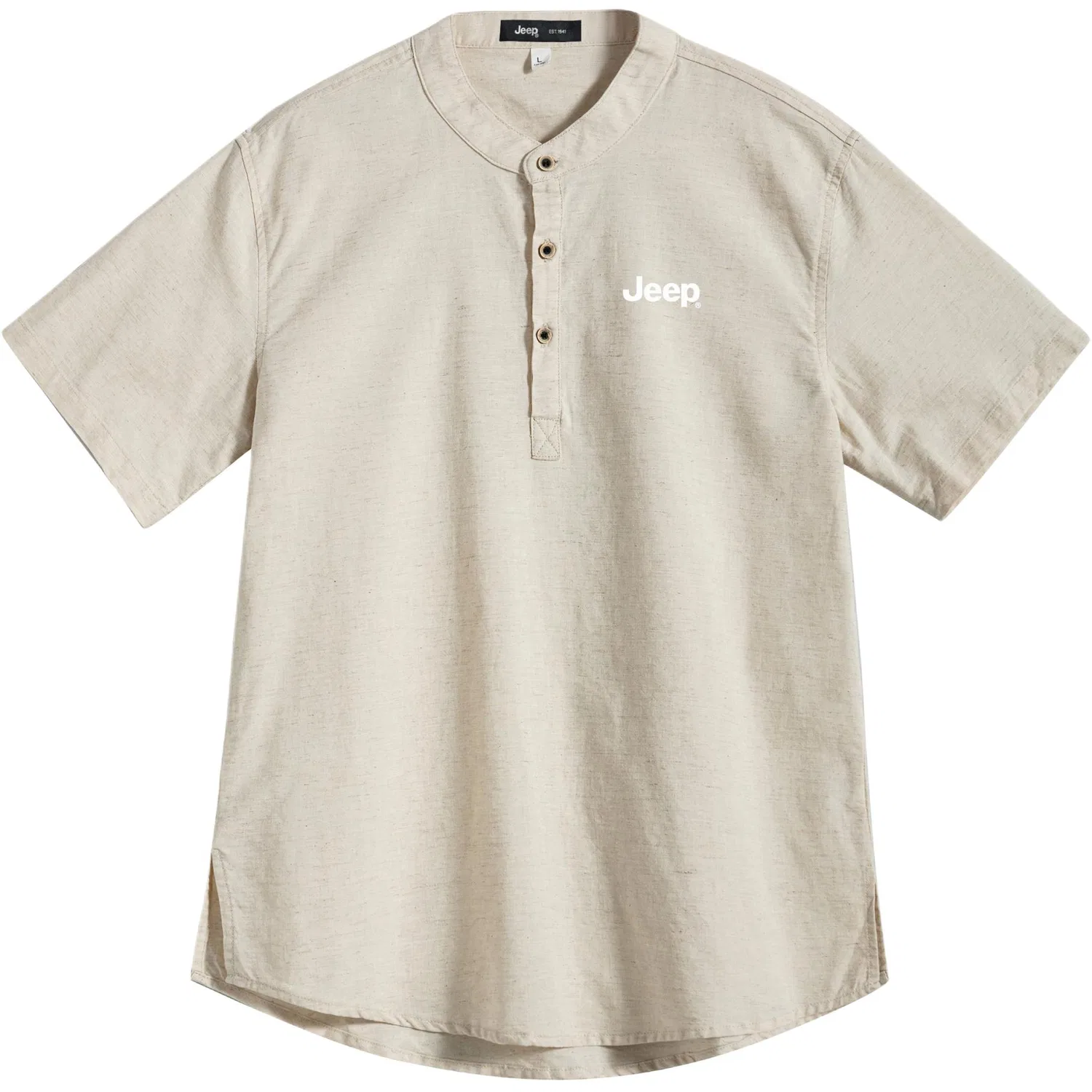 Детская рубашка с коротким рукавом Jeep Moxima Lifestyle Shirt, древесно-льняной