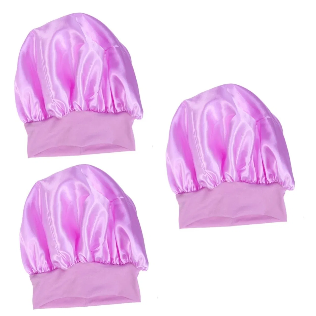 Шапочка для душа Satin, DOITOOL, 3 шт, 26x26x1.2 см, Lila
